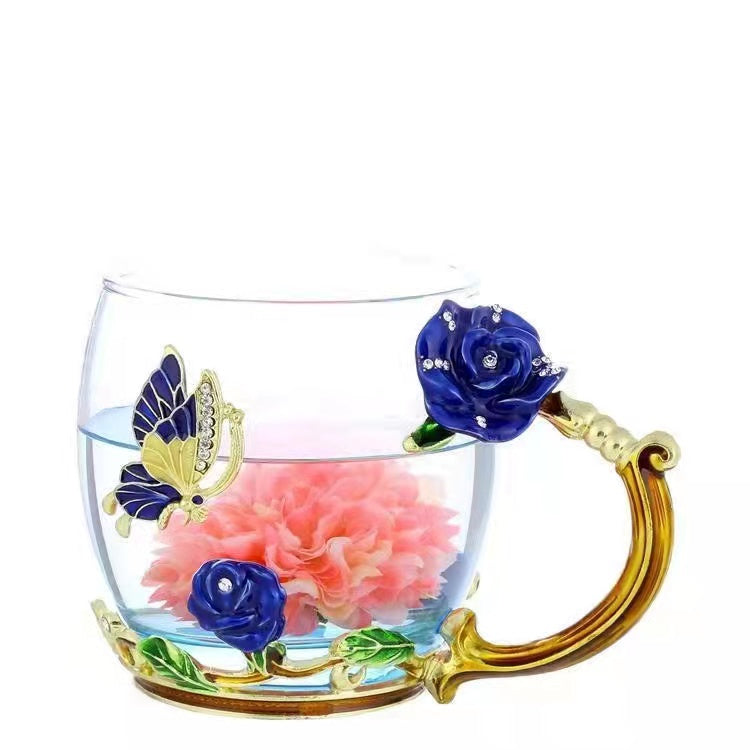 Original price £59.90 Enameled Butterfly Crystal Tea Cup